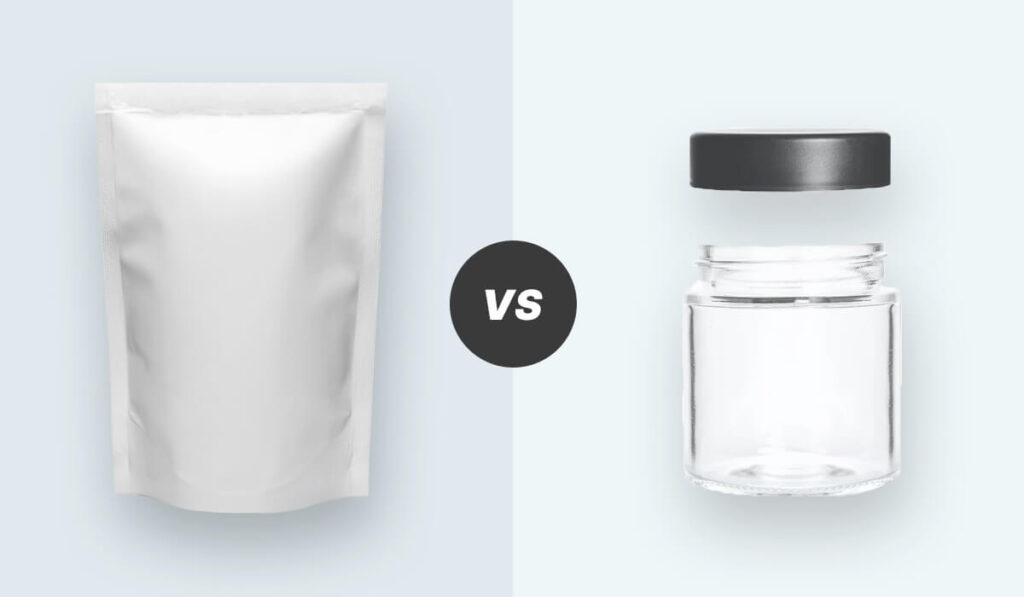 Flexible packaging vs glass jars
